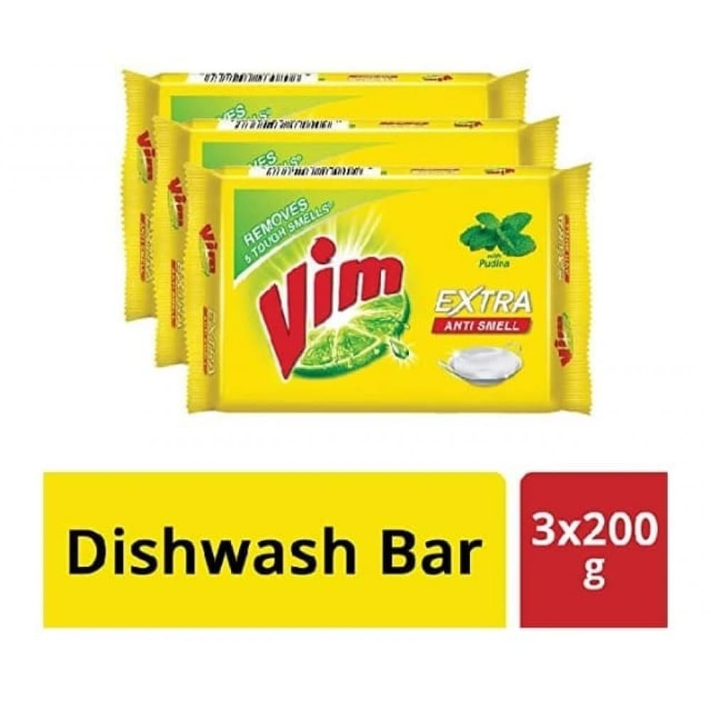 Vim anti smell dishwash bar
