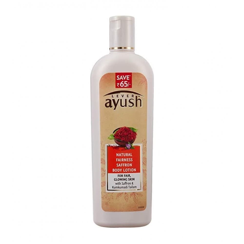 Lever Ayush natural fairness saffron body lotion