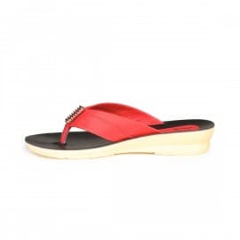Paragon women's red solea sandal