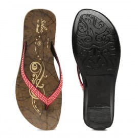 Paragon women's pink solea flip-flops