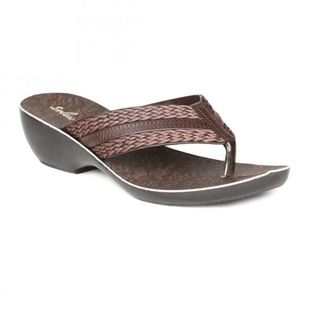 Paragon women's brown solea casual flip-flops