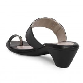 Paragon women's solea plus black casual sandal