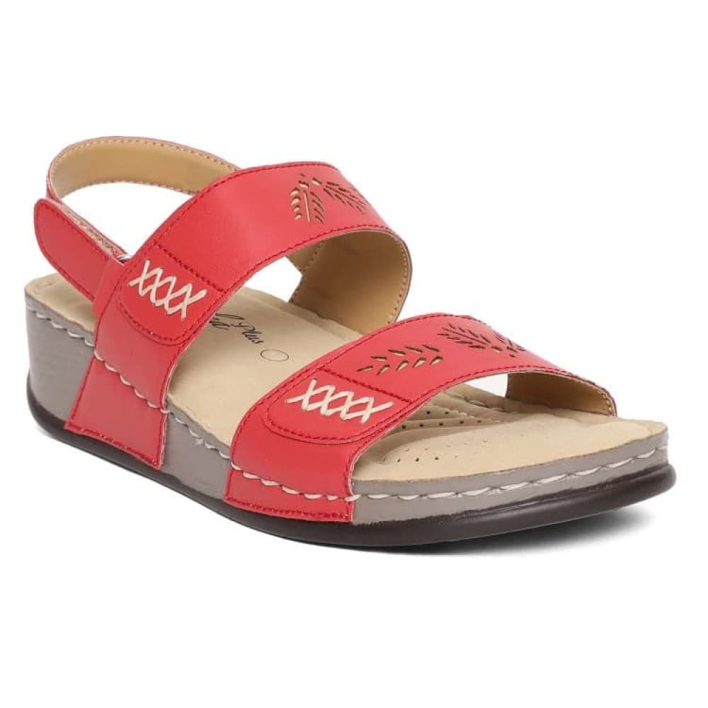 Paragon women's solea plus red casual sandal