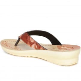 Paragon women's Tan solea flip-flops