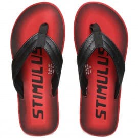 Paragon men's Red stimulus flip-flops