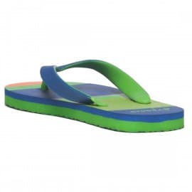 Paragon men's blue&green stimulus flip-flops