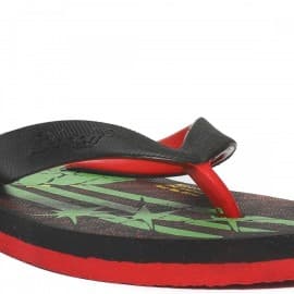 Paragon men's Black & Red stimulus flip-flops