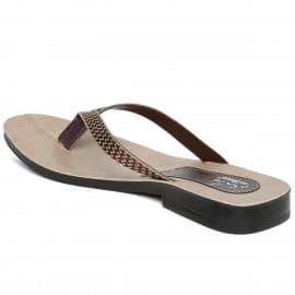Paragon women's brown solea flip-flops