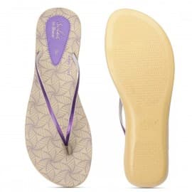 Paragon women's purple solea ethnic flip-flops
