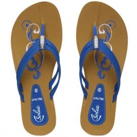 Paragon women's blue solea flip-flops
