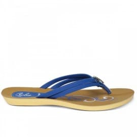 Paragon women's blue solea flip-flops