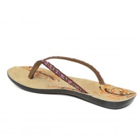 Paragon women's brown solea flip-flops