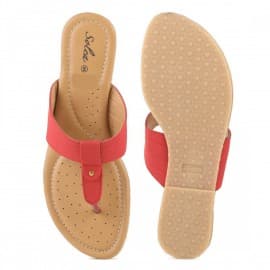 Paragon women's red solea plus flip-flops