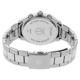 Titan workwear watch with anthracite dial and stainless steel