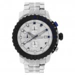 Titan octane silver dial stainless steel strap watch