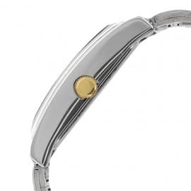 Titan champagne dial metal strap watch
