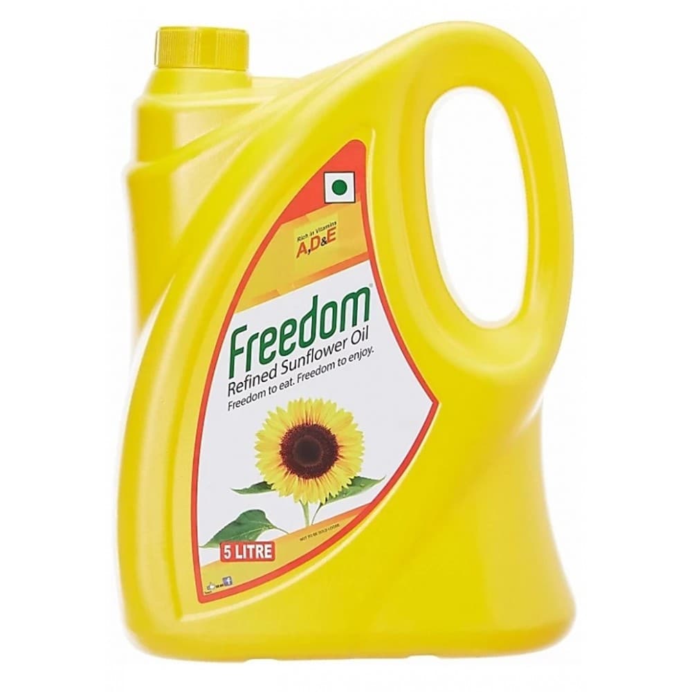 Freedom refined sunflower oil (5L can)