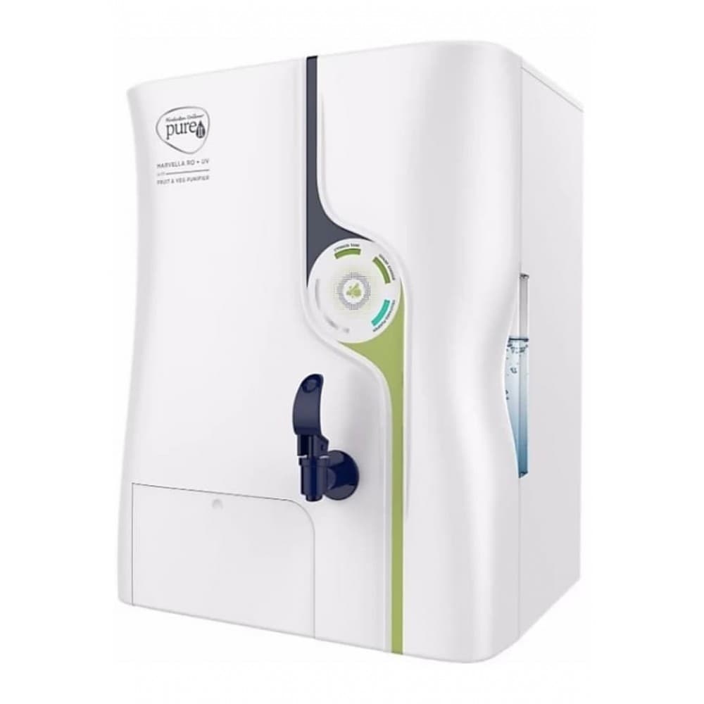 Pureit marvella with fruit and veg purifier water purifier (white, blue)