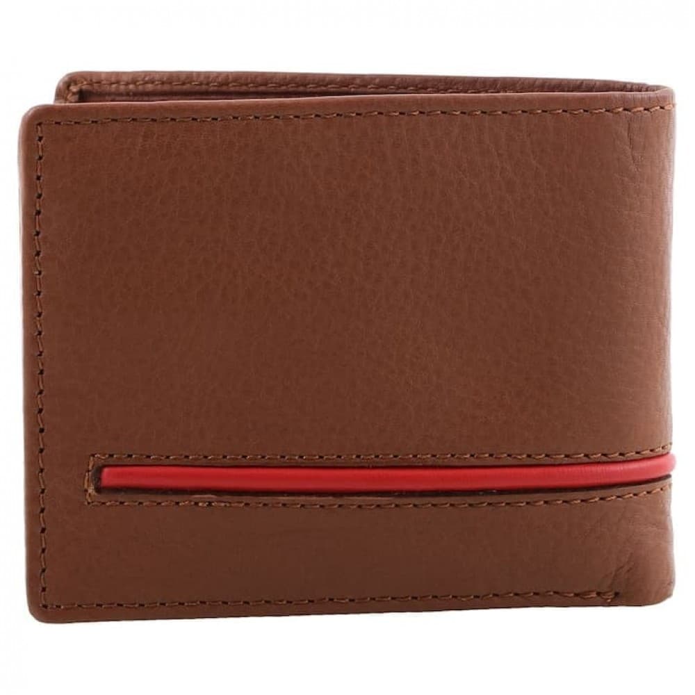 Titan Tan leather bifold wallet, TW201LM1TN