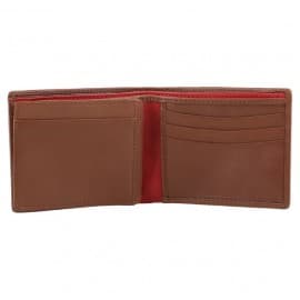 Titan Tan leather bifold wallet, TW201LM1TN