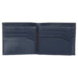 Titan Blue leather bifold wallet, TW210LM1NV