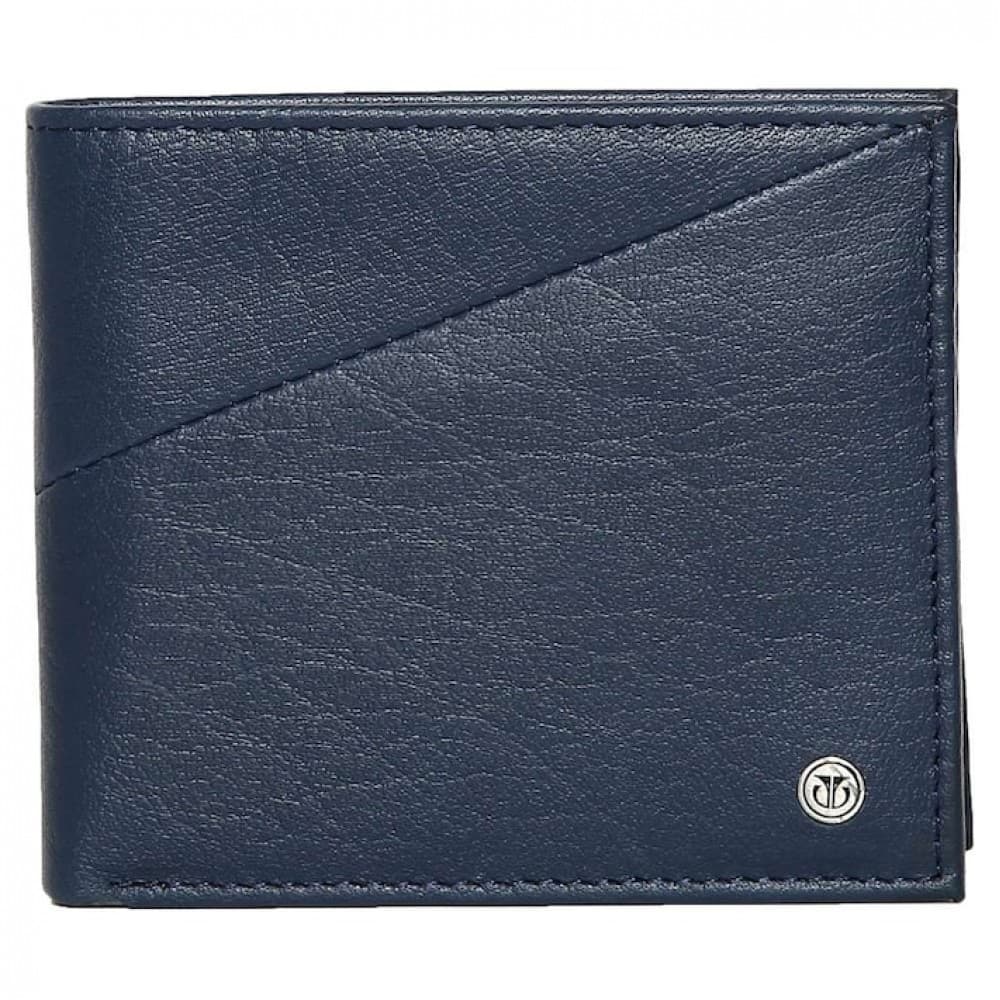Titan Blue leather bifold wallet, TW210LM1NV