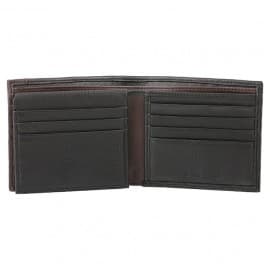 Titan black leather bifold wallet, TW20BLM1BK