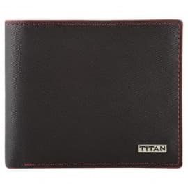 Titan brown leather bifold wallet, TW181LM2BR
