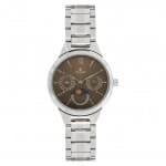Titan workwear watch with analog moon phase function