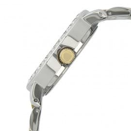 Titan silver dial two toned metal strap watch