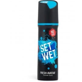 Set wet fresh perfume body spray