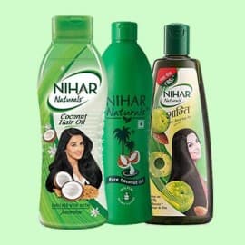 NIHAR Naturals  Hair Oil  Coconut With Methi  Jasmine  200 ml  Indias  Biggest Dashokarma Bhandar  Poojnin
