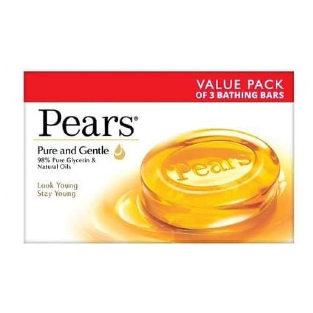 Pears pure and gentle soap,(3x125g)